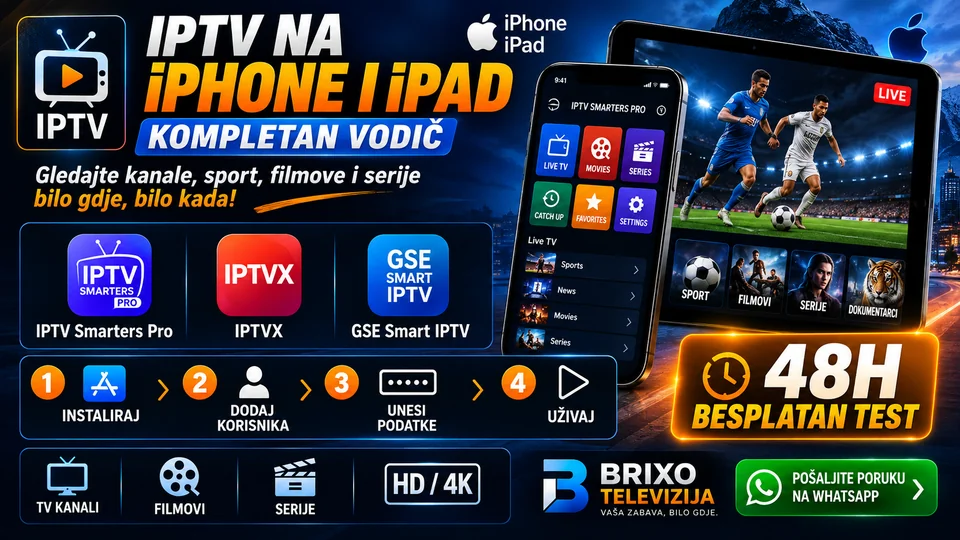 IPTV na iPhone i iPad — kompletan vodič za postavljanje i gledanje