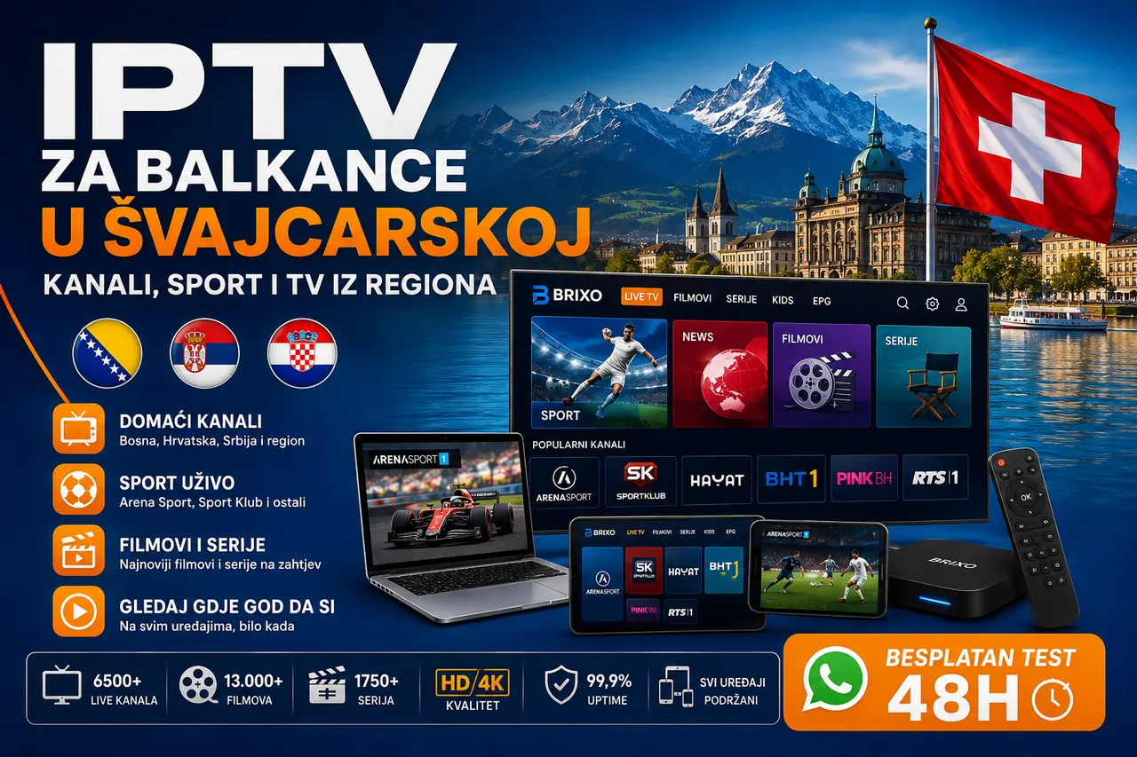 IPTV za Balkance u Švajcarskoj — kanali i sport