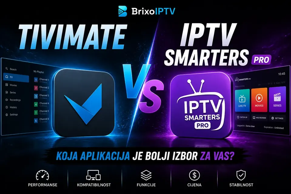 TiviMate vs IPTV Smarters Pro – Koja IPTV Aplikacija Je Bolja u 2026?