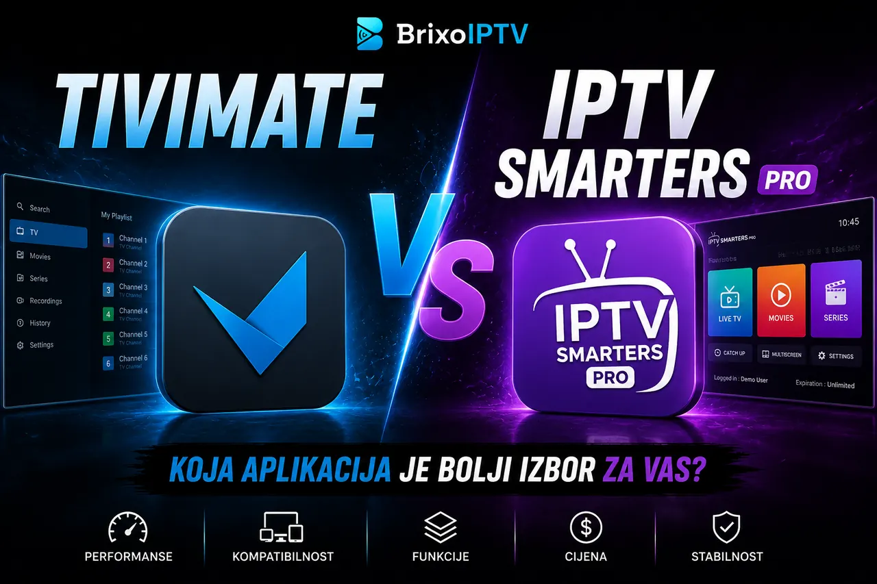 TiviMate vs IPTV Smarters Pro – Koja IPTV Aplikacija Je Bolja u 2026?