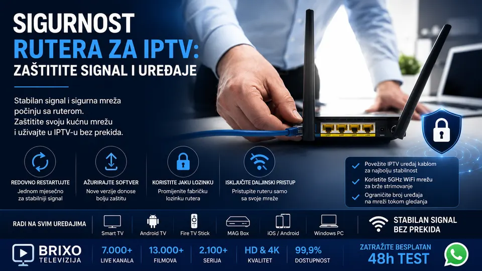 Sigurnost Rutera za IPTV: Zaštitite Signal i Uređaje