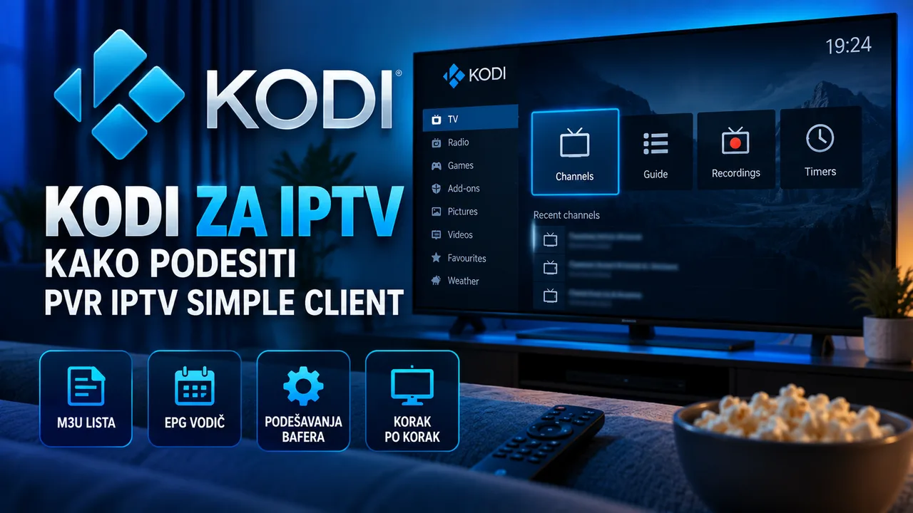 Kodi za IPTV: kako podesiti PVR IPTV Simple Client