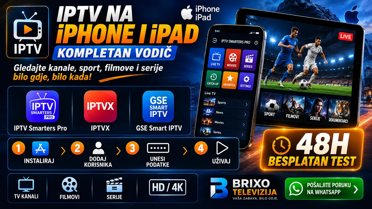 IPTV na iPhone i iPad — kompletan vodič za postavljanje i gledanje