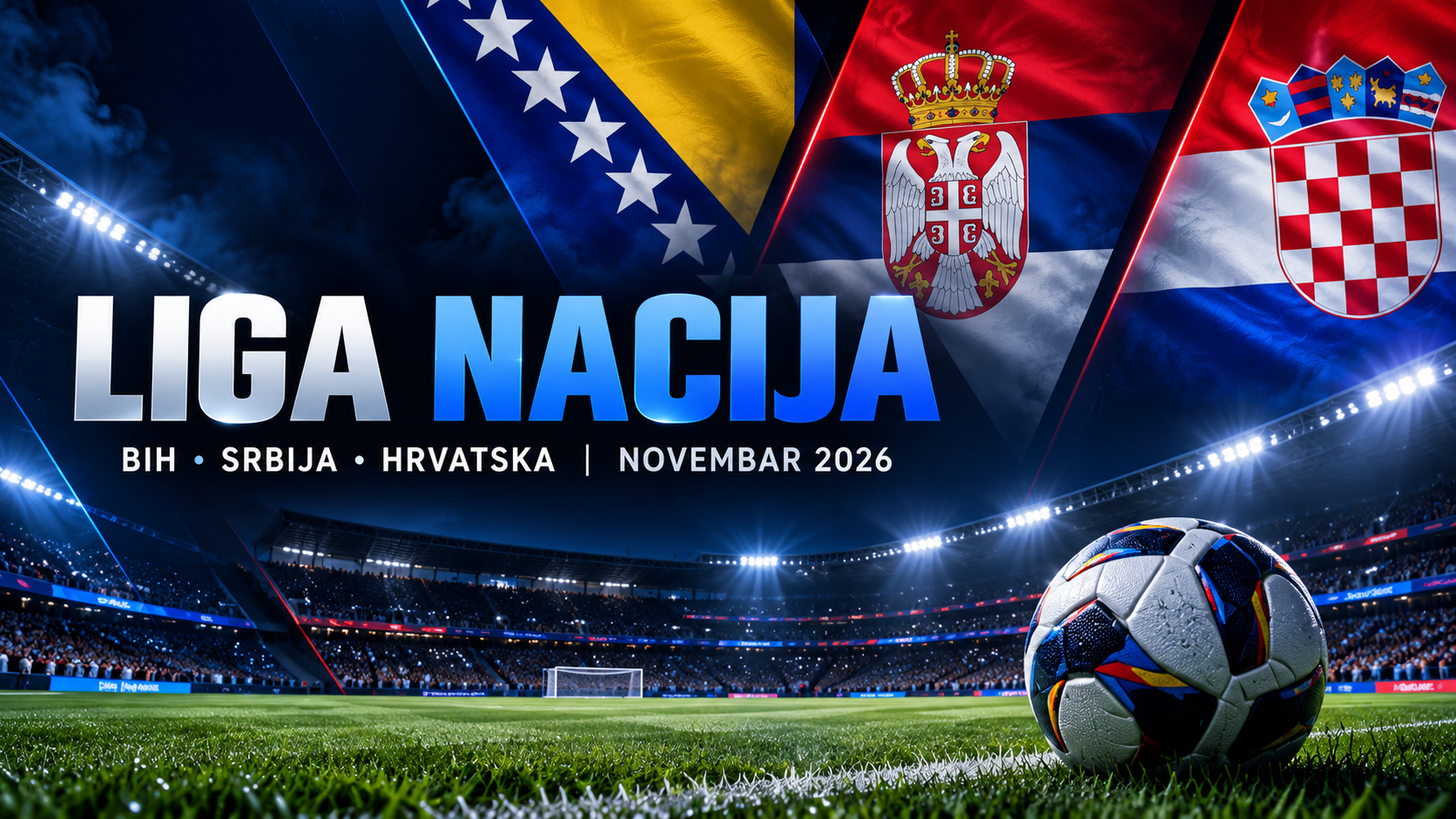 Liga nacija uživo u novembru: BiH, Srbija i Hrvatska