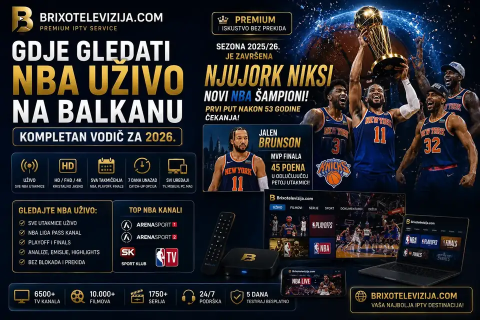 Gdje gledati NBA uživo na Balkanu — kompletan vodič za 2026.