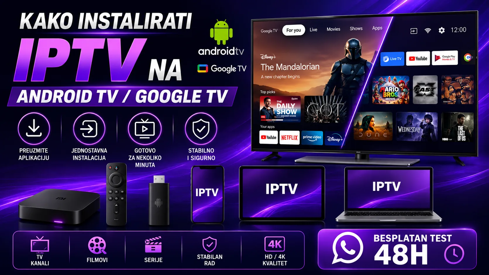 Kako instalirati IPTV na Android TV / Google TV