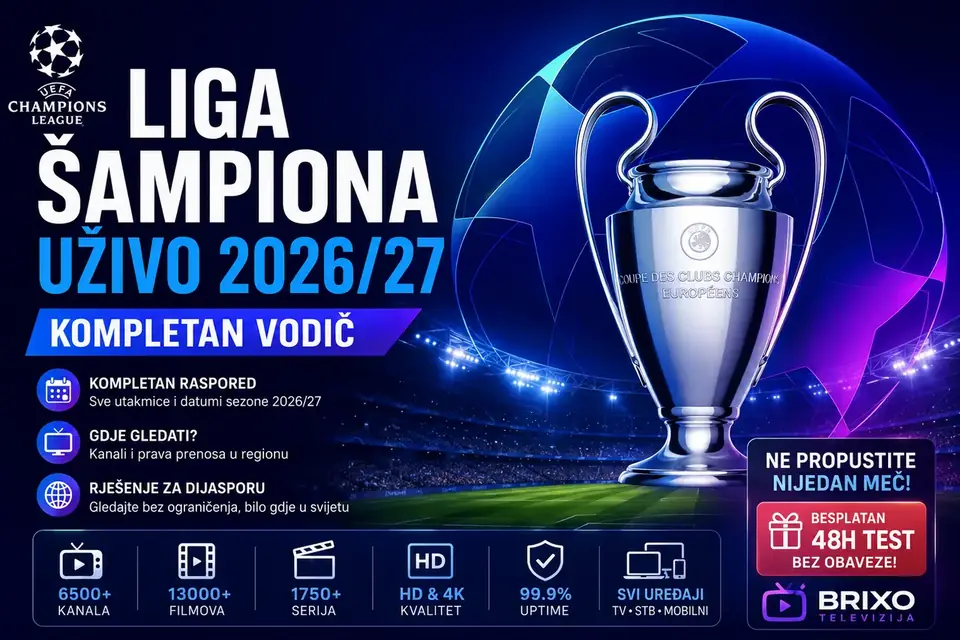 Liga šampiona uživo 2026/27: kompletan vodič