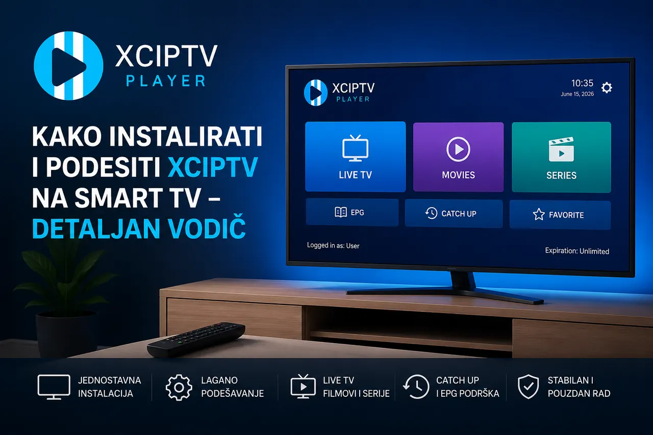Kako instalirati i podesiti XCIPTV na Smart TV