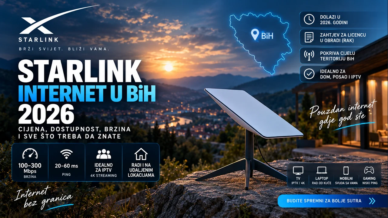 Starlink Internet u BiH 2026 – Cijena i Dostupnost