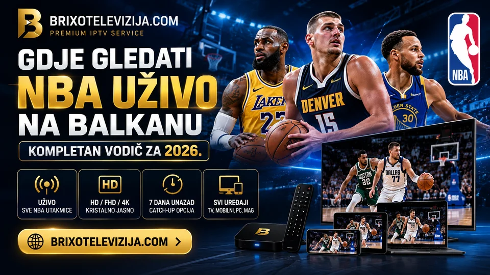 Gdje gledati NBA uživo na Balkanu — kompletan vodič za 2026.