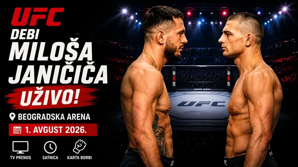 Gdje gledati UFC debi Miloša Janičića uživo?