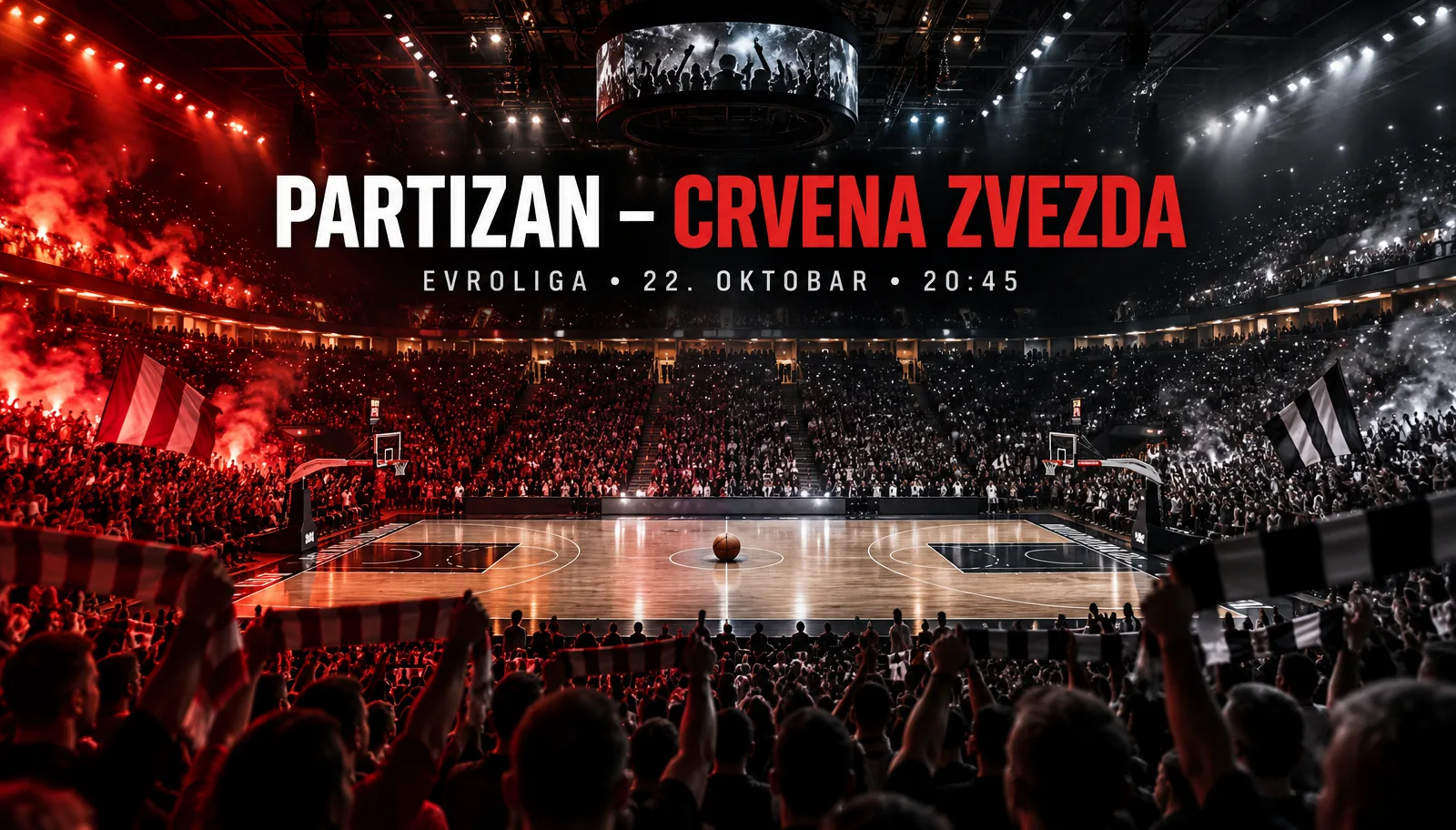 Partizan – Crvena zvezda uživo: Evroliga derbi 2026